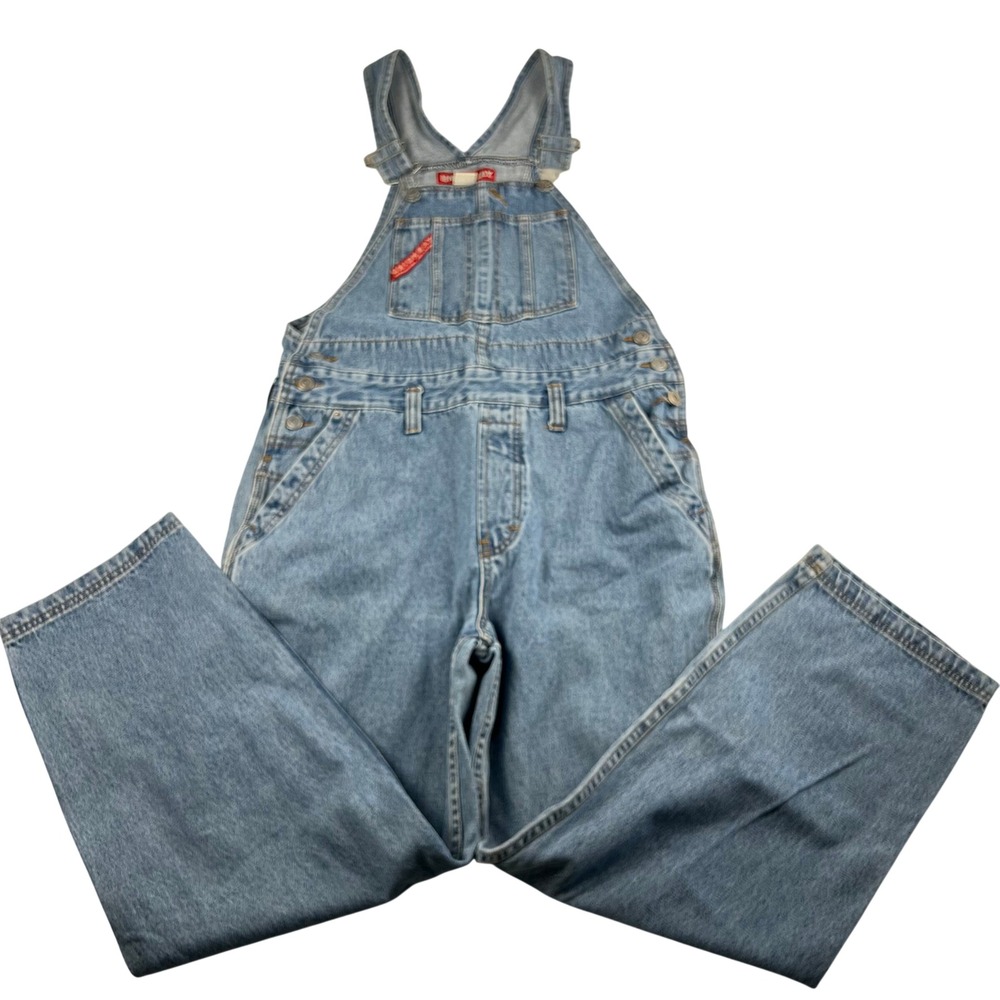 Vintage Unionbay Denim Overalls Mens Small Light Wash 90s Bib‎ Workwear